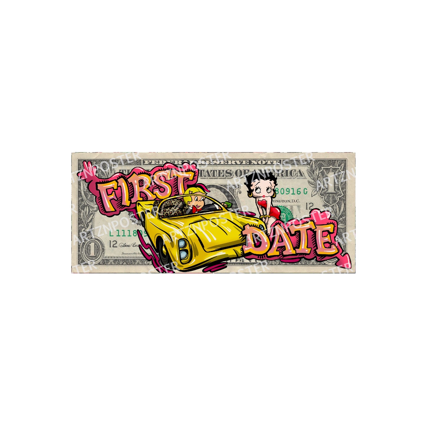 First Date Dollar Art